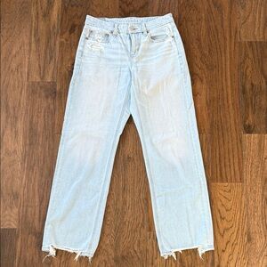 American Eagle Outfitters Light Wash Straight Leg Jeans